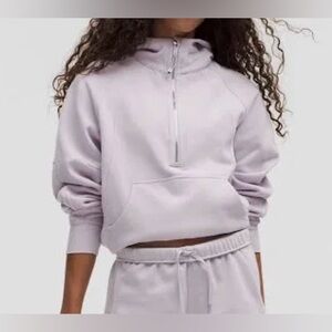 Lululemon Scuba Oversized Half-Zip Hoodie. Lavender. Size M/L.